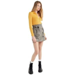 UO Urban Outfitters Penelope Plaid  Paperbag Wrap Skirt